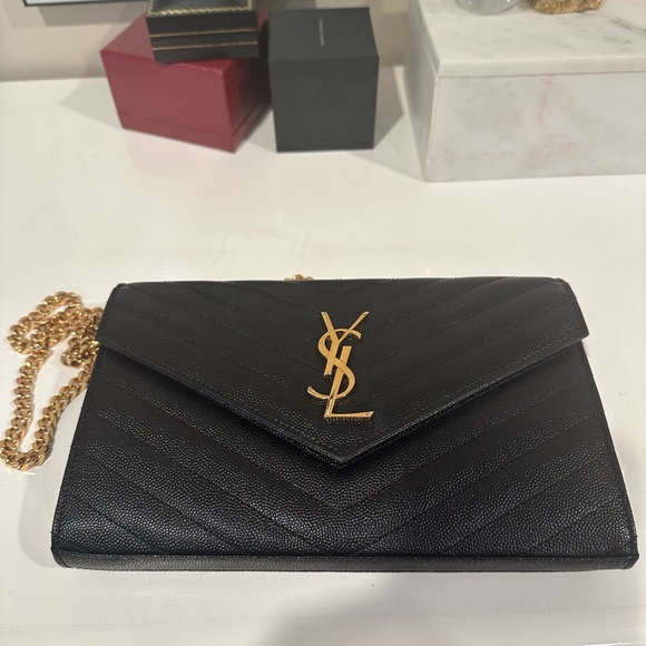 YSL monogram large wallet on chain - Picture 5 of 13